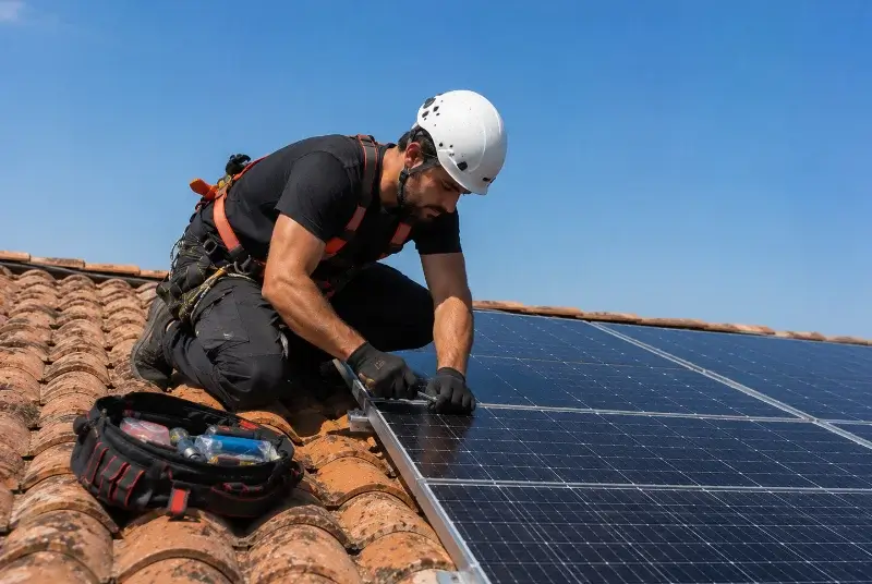 Maintenance et monitoring de panneaux solaires à Issus