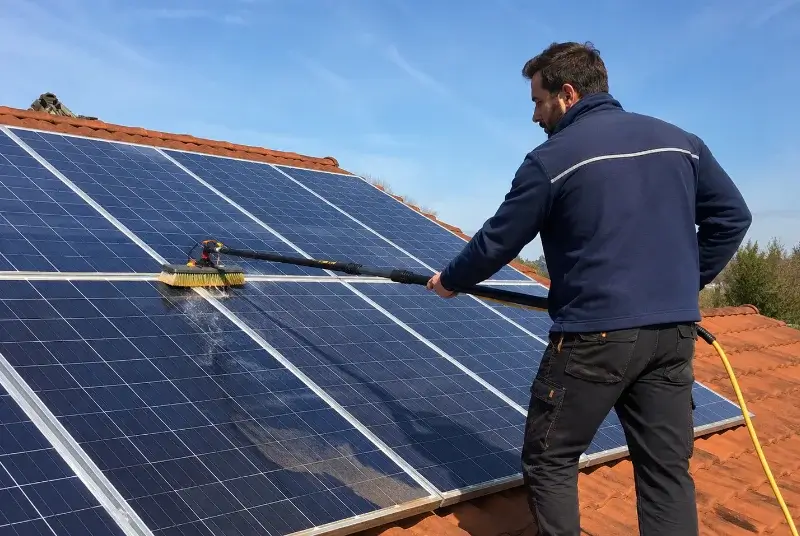 Nettoyage et entretien de panneaux solaires à Issus